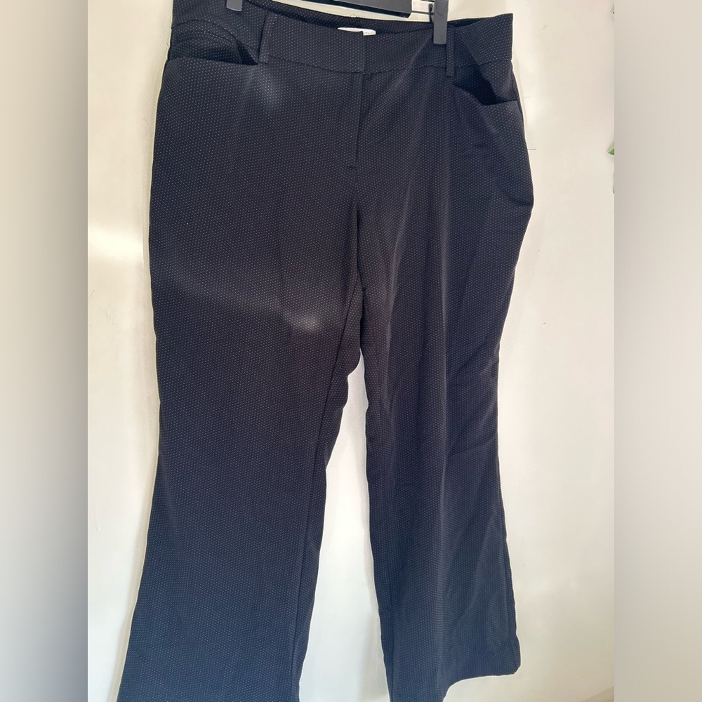 New York & Company Black Speckled Stretchy Pants